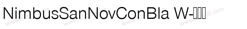 NimbusSanNovConBla W字体转换 NimbusSanNovConBla W字体转换